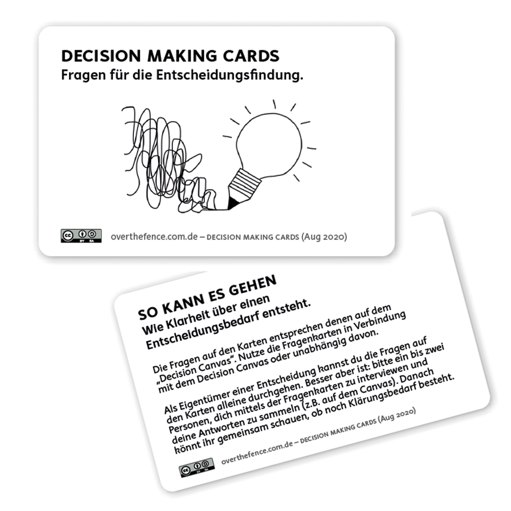 Decision Making Cards